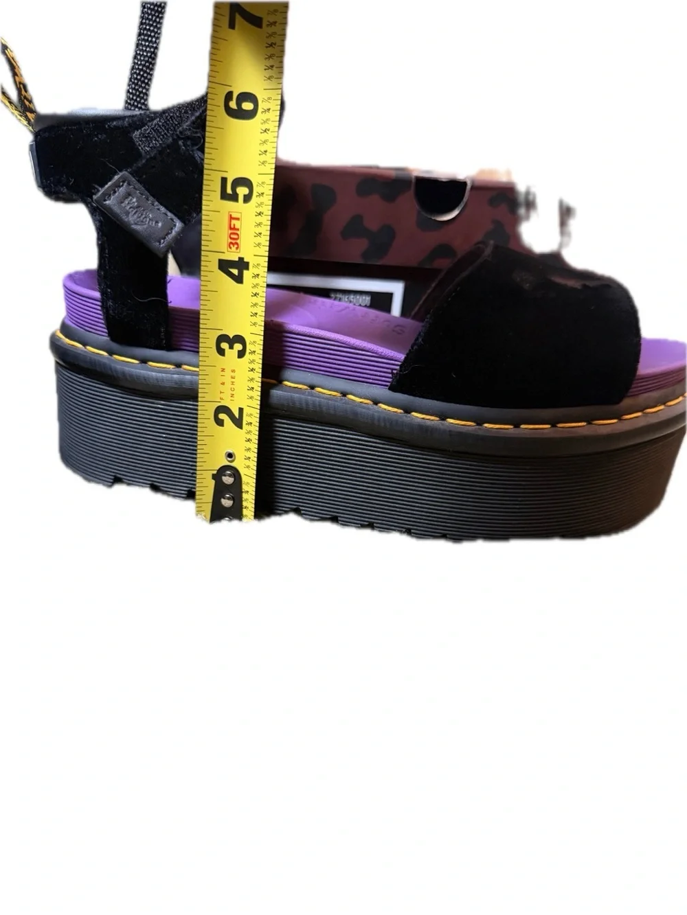 Dr. Martens Black Velvet Platform Sandals X-Girl Limited Collab